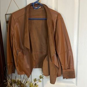 Women's Tan Leather Jacket